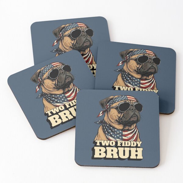 Item preview, Cool Pug Two Fiddy Bruh USA Flag Sunglasses designed and sold by d247.