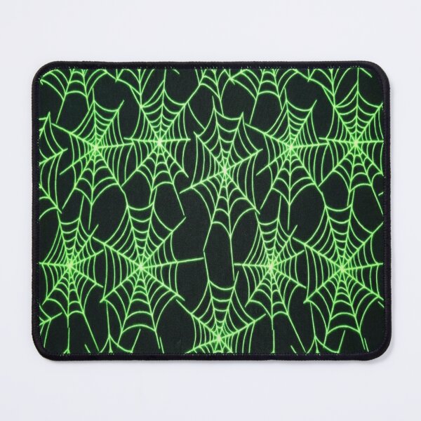 Item preview, Spooky neon green spider webs designed and sold by PalmRock.
