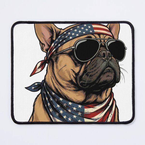 Item preview, Two Fiddy Bruh French Bulldog American Flag designed and sold by d247.