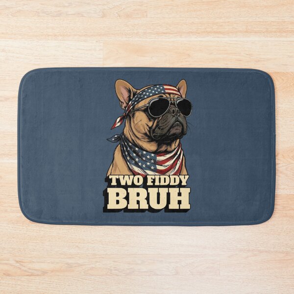 Item preview, Two Fiddy Bruh French Bulldog American Flag designed and sold by d247.