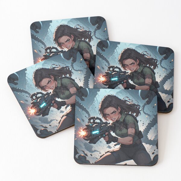 Item preview, Cyberpunk Ripley - Retro Sci-Fi Comic Cover designed and sold by Mavila Forge.