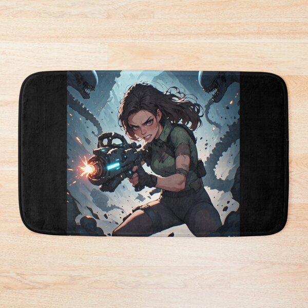 Item preview, Cyberpunk Ripley - Retro Sci-Fi Comic Cover designed and sold by Mavila Forge.