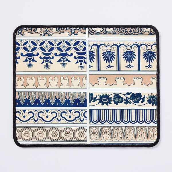 Item preview, Blue Flower Pattern, Owen Jones, Vintage Chinese Ornament Illustration designed and sold by Itaya Art.