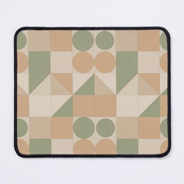 Item preview, Elegant Minimalist Geometric Pattern | Neutral Beige Green Tile Seamless Repeat designed and sold by Midnight Veil Designs.