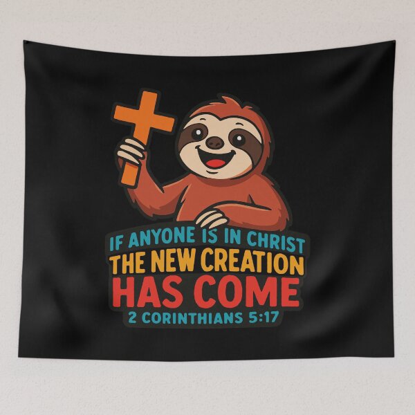 Item preview, 2 Corinthians 5:17 If Anyone is in Christ The New Creation Has Come designed and sold by plushism.