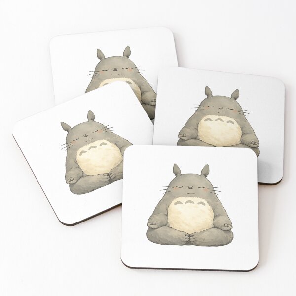 Item preview, Totoro Serenity: Whispers of the Forest in Lotus Pose designed and sold by Med-th-ewolf.