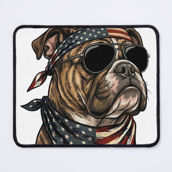 Item preview, Bulldog Two Fiddy Bruh American Flag Sunglasses designed and sold by d247.