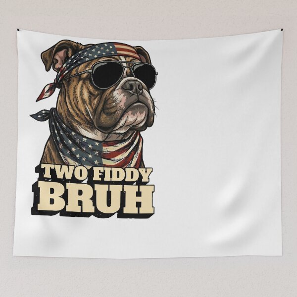 Item preview, Bulldog Two Fiddy Bruh American Flag Sunglasses designed and sold by d247.