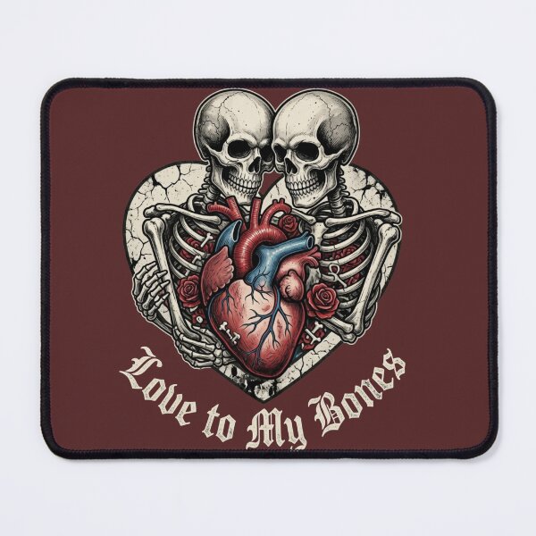 Item preview, Two skeletons forming heart designed and sold by ekemarket.