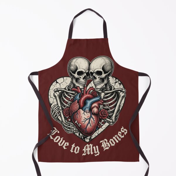Item preview, Two skeletons forming heart designed and sold by ekemarket.