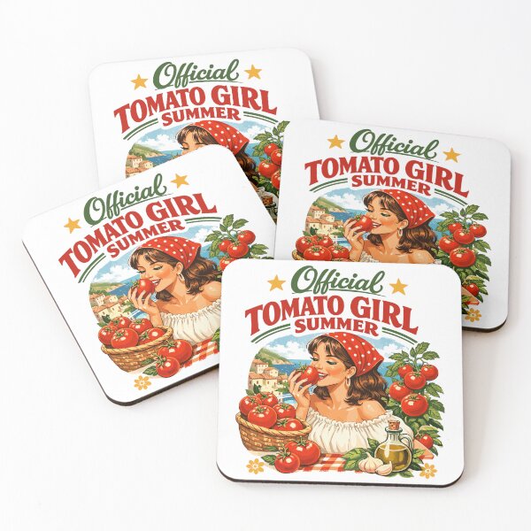 Item preview, Official Tomato Girl Summer Retro Design designed and sold by Pineapple-Tree.