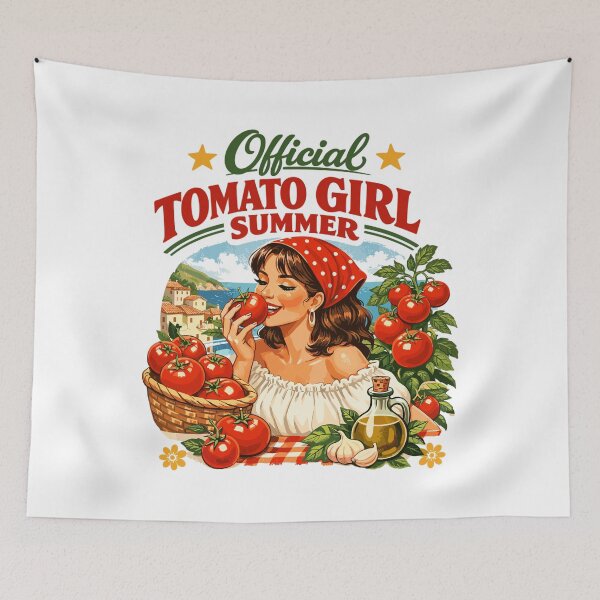 Item preview, Official Tomato Girl Summer Retro Design designed and sold by Pineapple-Tree.
