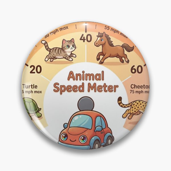 Item preview, Animal Speed Meter designed and sold by MalinStyle.