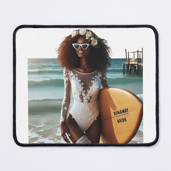 Item preview, Bachelorette Party Bride Wood Surfboard designed and sold by Voodoo Store Paranormal Collections.