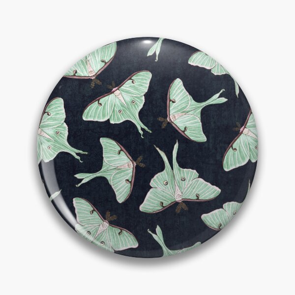 Item preview, Moody Luna Moths on Dark Navy designed and sold by somecallmebeth.