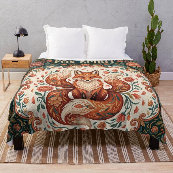 Item preview, Fox Spirit in Bloom designed and sold by ASTRAL ART LAB.