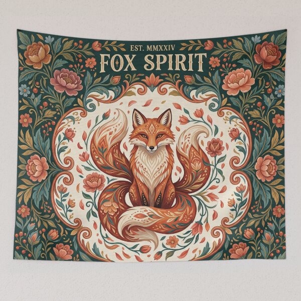 Item preview,  Fox Spirit in Bloom designed and sold by ASTRAL ART LAB.