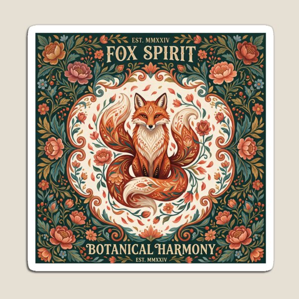 Item preview,  Fox Spirit in Bloom designed and sold by ASTRAL ART LAB.