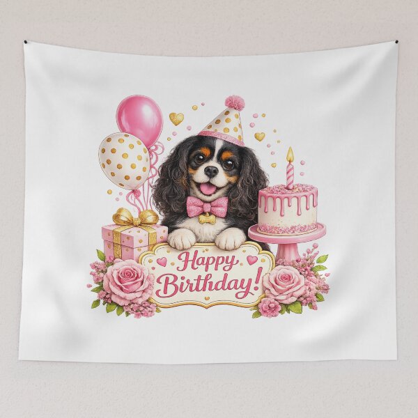 Item preview, Birthday Tri Cavalier Pink designed and sold by SpottyRainbow.