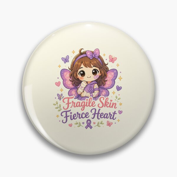 Item preview, Fragile Skin Fierce Heart - Epidermolysis Bullosa Butterfly Girl designed and sold by BlackSector77.
