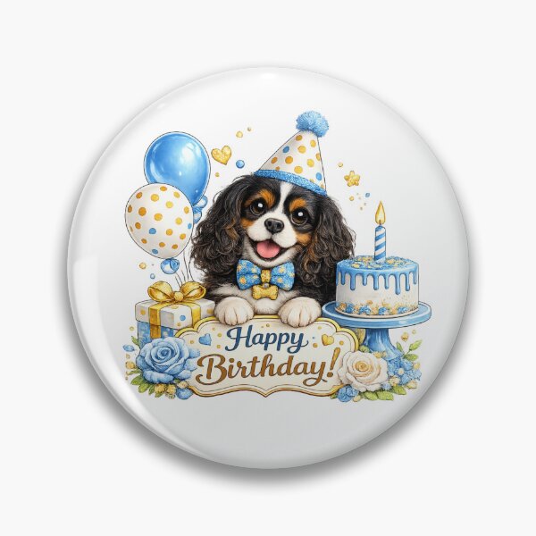 Item preview, Birthday Tri Cavalier Blue designed and sold by SpottyRainbow.