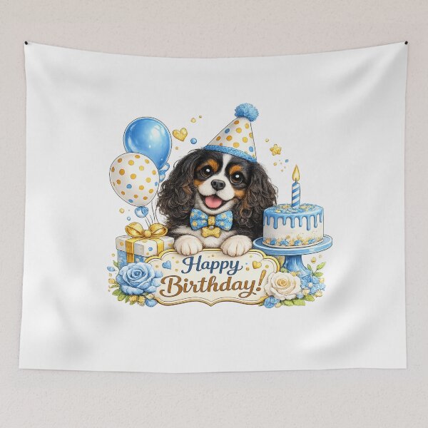 Item preview, Birthday Tri Cavalier Blue designed and sold by SpottyRainbow.