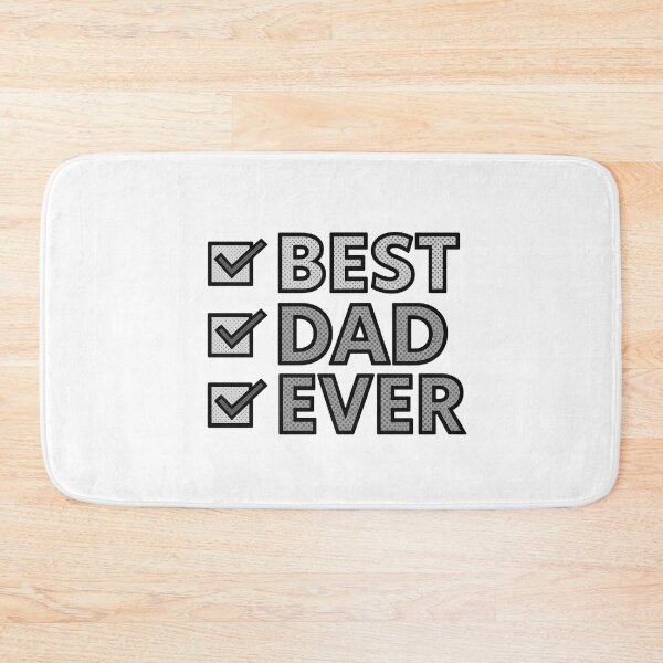 Item preview, Best Dad Ever with Black/White/Gray Checkmarks designed and sold by JeweledDesigns.
