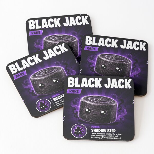 Item preview, Black Jack Rare Sweet Shadow Character designed and sold by Snackwave Ninety.