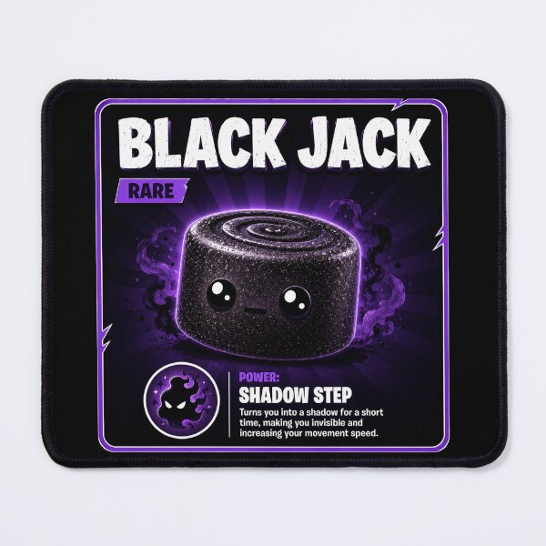 Item preview, Black Jack Rare Sweet Shadow Character designed and sold by Snackwave Ninety.