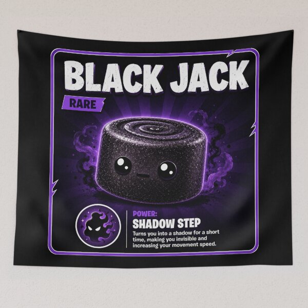 Item preview, Black Jack Rare Sweet Shadow Character designed and sold by Snackwave Ninety.