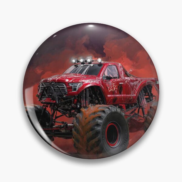 Item preview, TOCOCLAWS Crimson Fury: Red Mud Bogging Monster Truck designed and sold by TOCOCLAWS.