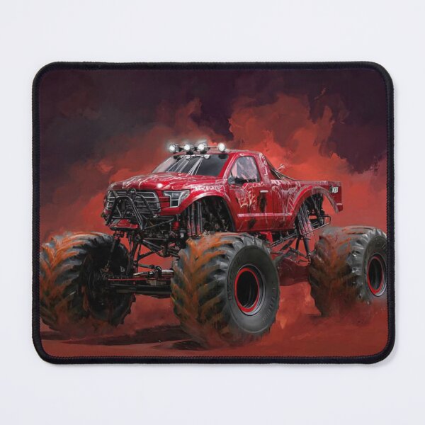 Item preview, TOCOCLAWS Crimson Fury: Red Mud Bogging Monster Truck designed and sold by TOCOCLAWS.