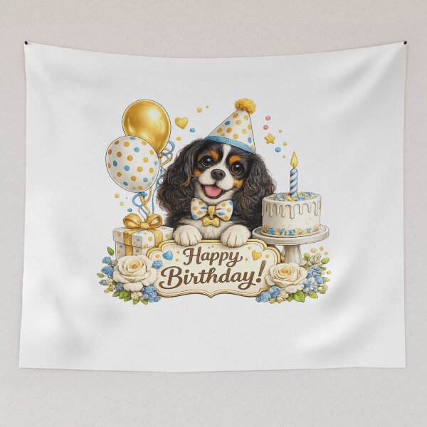 Item preview, Birthday Tri Cavalier Gold designed and sold by SpottyRainbow.