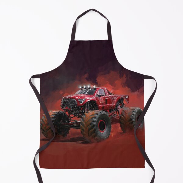 Item preview, TOCOCLAWS Crimson Fury: Red Mud Bogging Monster Truck designed and sold by TOCOCLAWS.