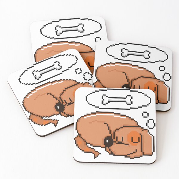 Aperçu de l'œuvre Chien endormi Kawaii Cosy Retro créée et vendue par RetroRlx.