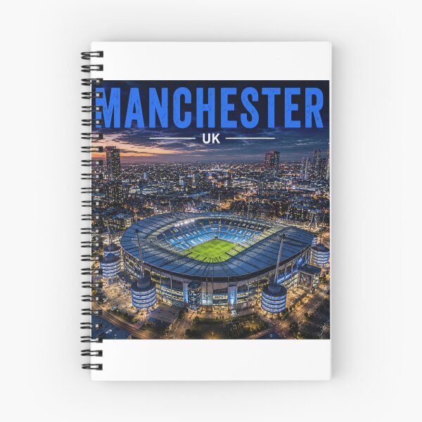 Item preview, Manchester City Skyline & Iconic Stadium Art – Cinematic Blue Edition designed and sold by globetrottergfx.