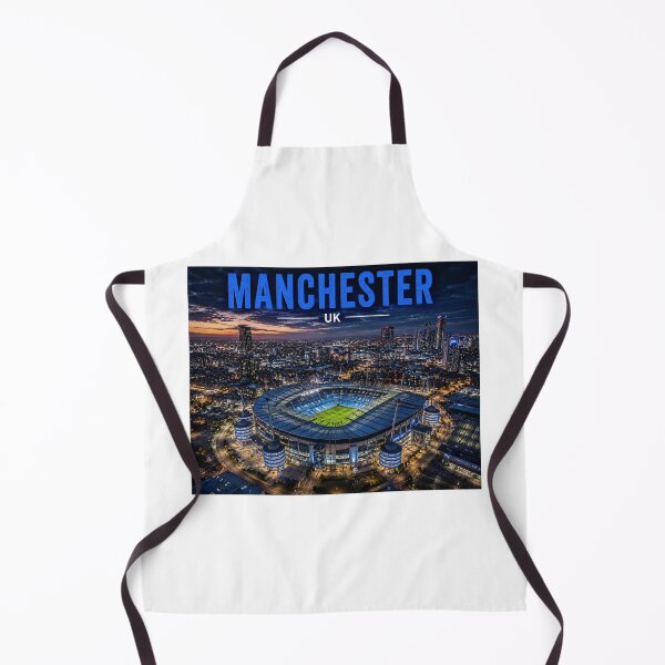 Item preview, Manchester City Skyline & Iconic Stadium Art – Cinematic Blue Edition designed and sold by globetrottergfx.