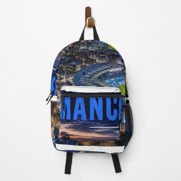 Item preview, Manchester City Skyline & Iconic Stadium Art – Cinematic Blue Edition designed and sold by globetrottergfx.