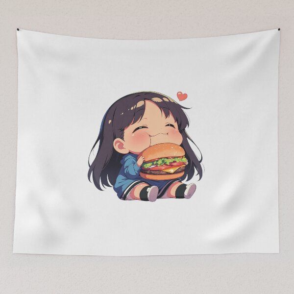 Item preview, Hayase Nagatoro Dont Toy With Me Miss Nagatoro Anime Chibi Kawaii Burger Playful designed and sold by earlobejerk.