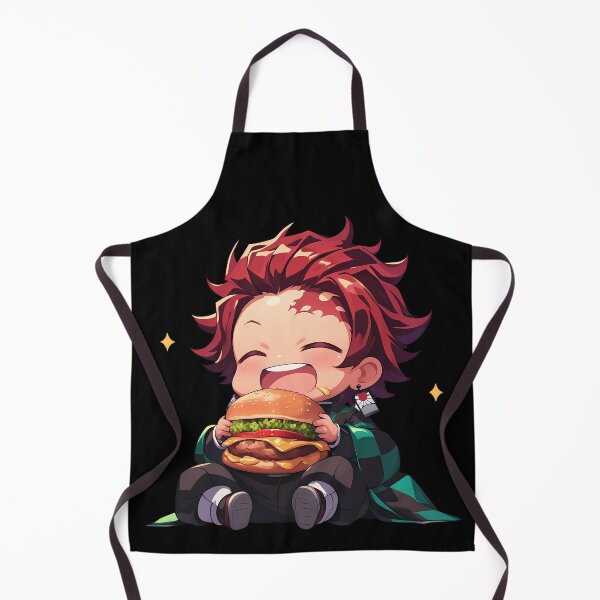 Item preview, Tanjiro Kamado Demon Slayer Chibi Burger Anime Happy Bite designed and sold by earlobejerk.