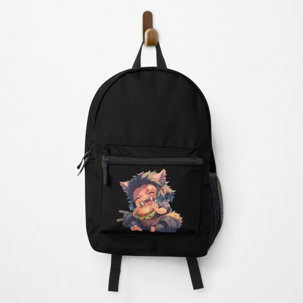 Item preview, Inosuke Hashibira Demon Slayer Chibi Burger Anime Wild Snack designed and sold by earlobejerk.