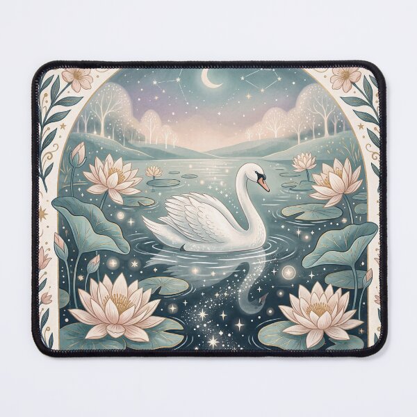 Item preview, Swan of the Starlit Lake designed and sold by ASTRAL ART LAB.