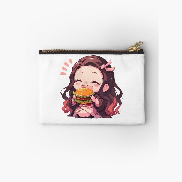 Item preview, Nezuko Kamado Demon Slayer Chibi Burger Kawaii Bite designed and sold by earlobejerk.