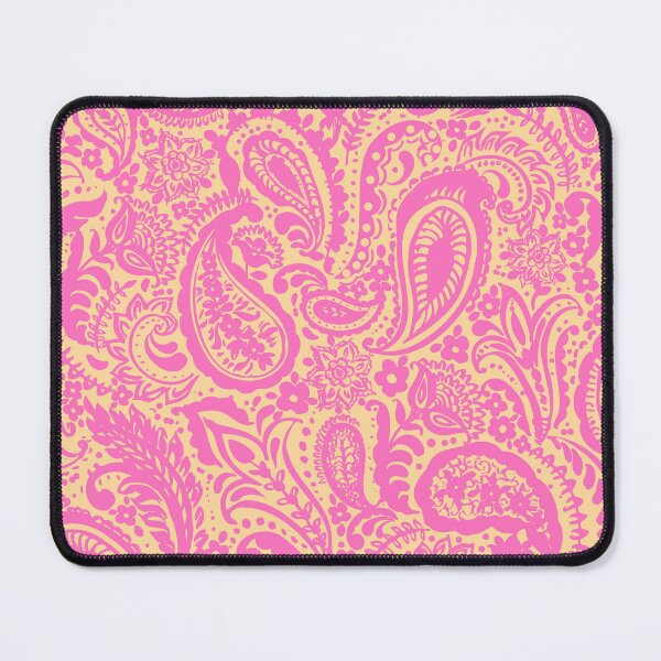 Item preview, Paisley pattern in pink and yellow designed and sold by bokasin.