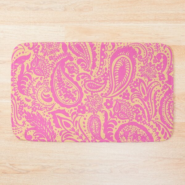 Item preview, Paisley pattern in pink and yellow designed and sold by bokasin.