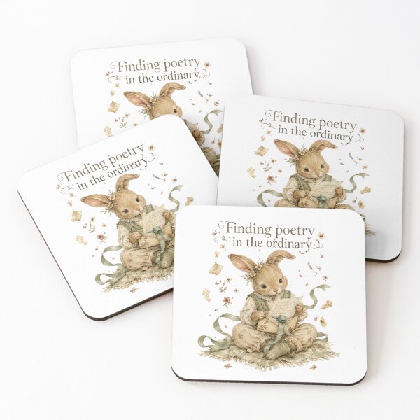 Item preview, Finding Poetry In The Ordinary Coquette Bunny Letter Writing designed and sold by AQUILAKREO.