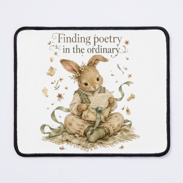 Item preview, Finding Poetry In The Ordinary Coquette Bunny Letter Writing designed and sold by AQUILAKREO.