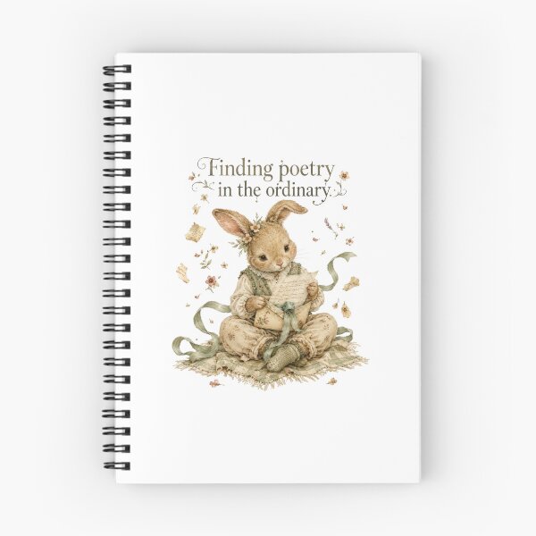 Item preview, Finding Poetry In The Ordinary Coquette Bunny Letter Writing designed and sold by AQUILAKREO.