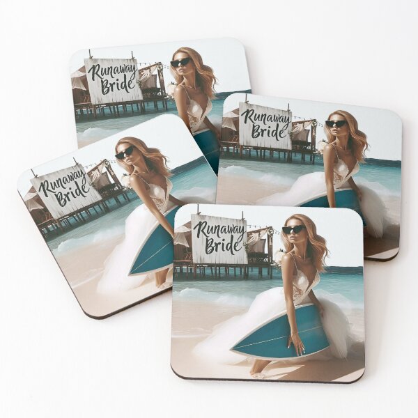 Item preview, Bachelorette Party Bride Surfboard Bungalow designed and sold by Voodoo Store Paranormal Collections.