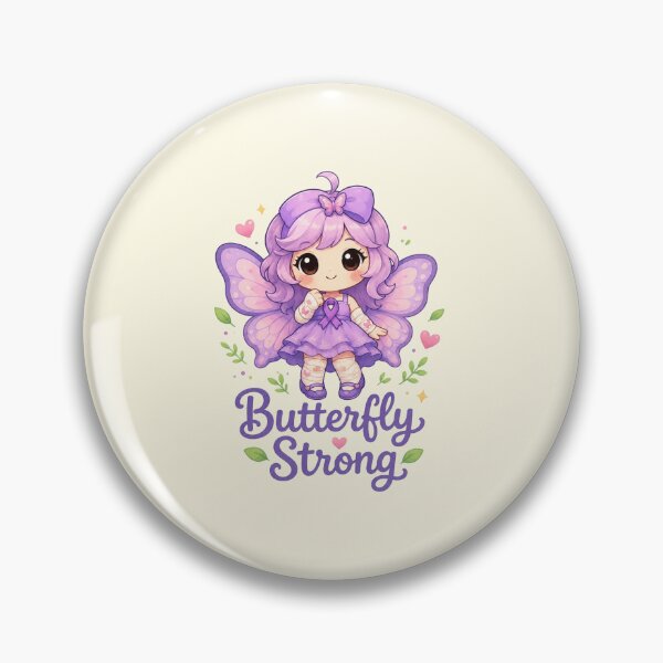 Item preview, Butterfly Strong - Epidermolysis Bullosa Awareness Cute Girl designed and sold by BlackSector77.